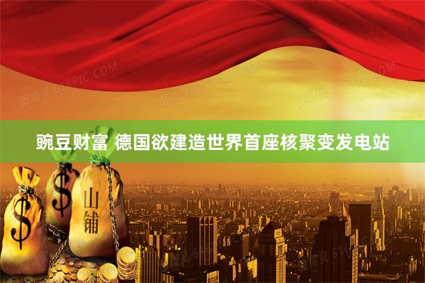 豌豆财富 德国欲建造世界首座核聚变发电站