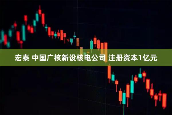 宏泰 中国广核新设核电公司 注册资本1亿元